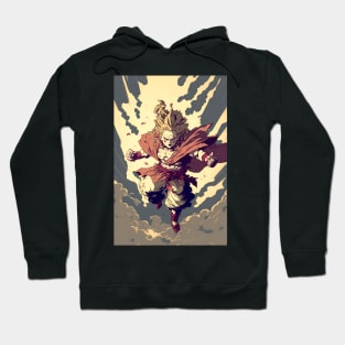 Anime Hero Monster Japanese Warrior Hoodie